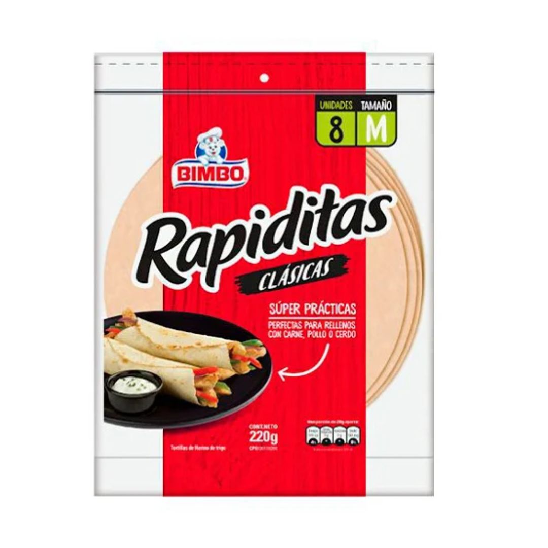 TORTILLAS RAPIDITAS BIMBO 220GR