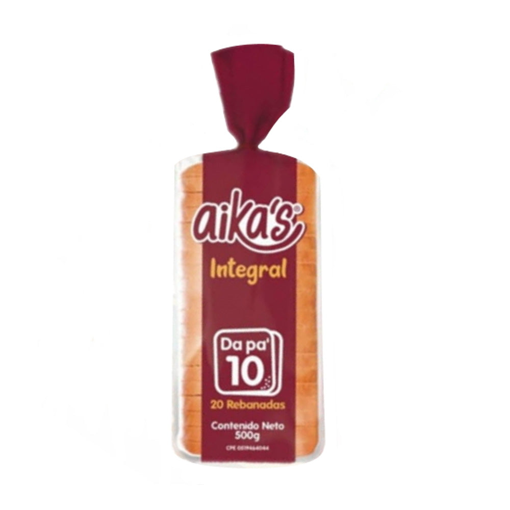 PAN DE SANDWICH INTEGRAL AIKAS 500G