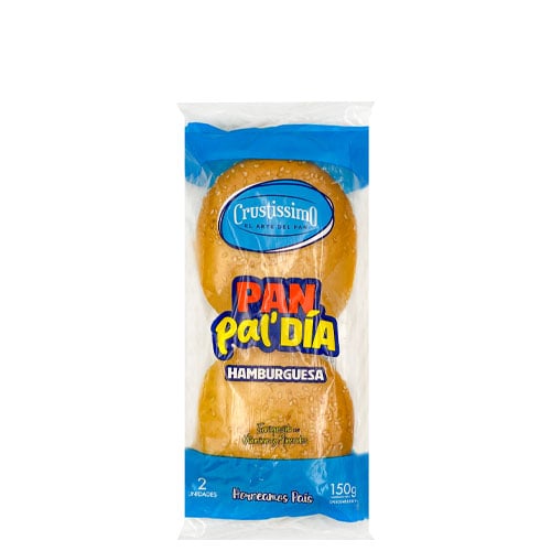 PAN PAL DÍA DE HAMBURGUESA CRUSTISSIMO 150GR
