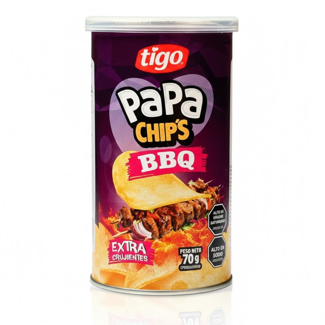 PAPAS CHIPS TIGO BBQ 70GR