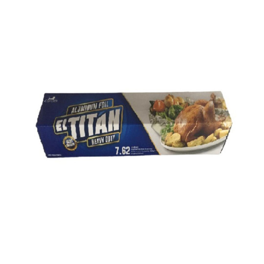 PAPEL ALUMINIO EL TITAN 7,62 M
