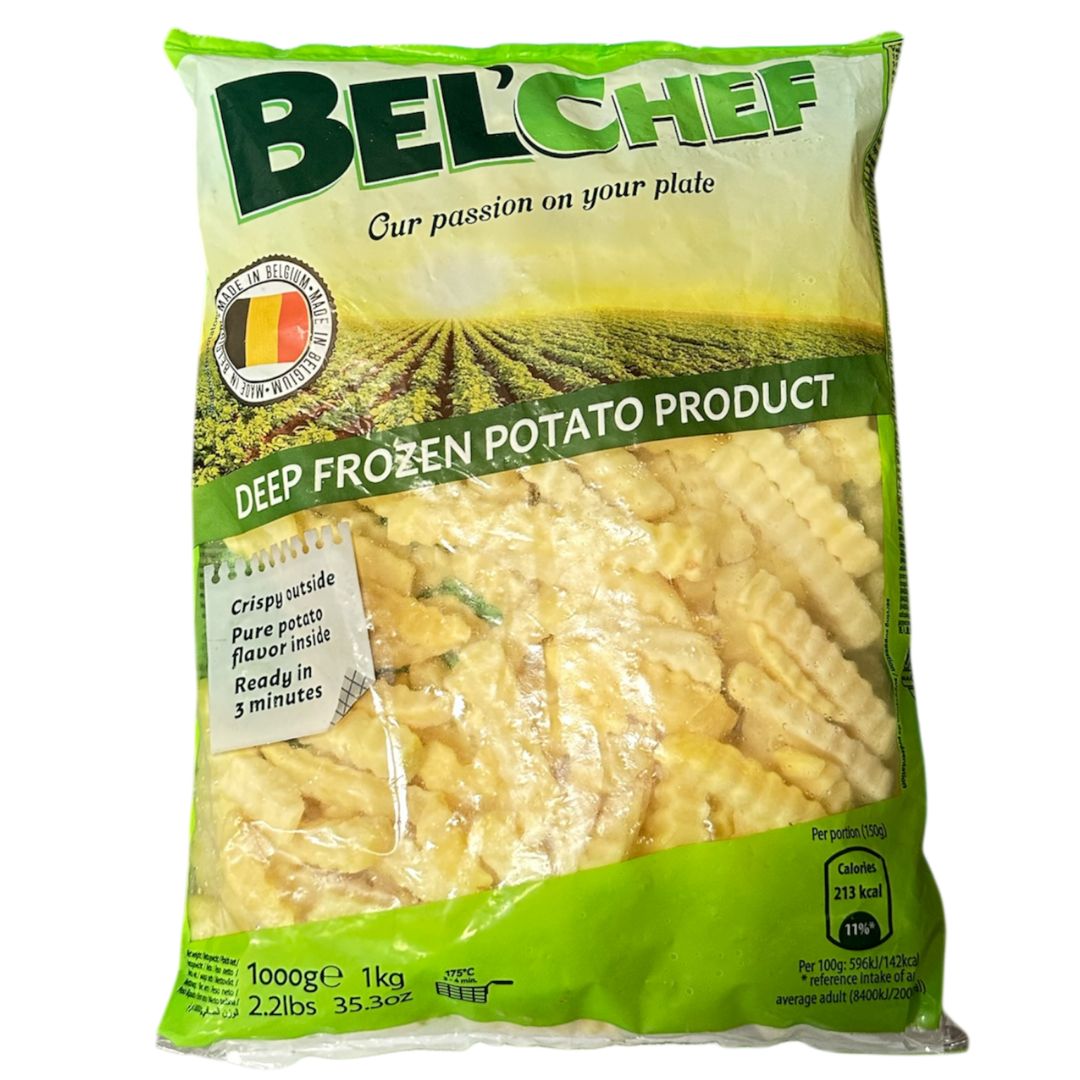 PAPAS ONDULADAS BELCHEF CONGELADAS 1KG