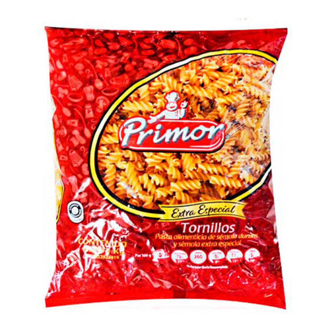 Pasta Primor Extra Espec Tornillos 1Kg