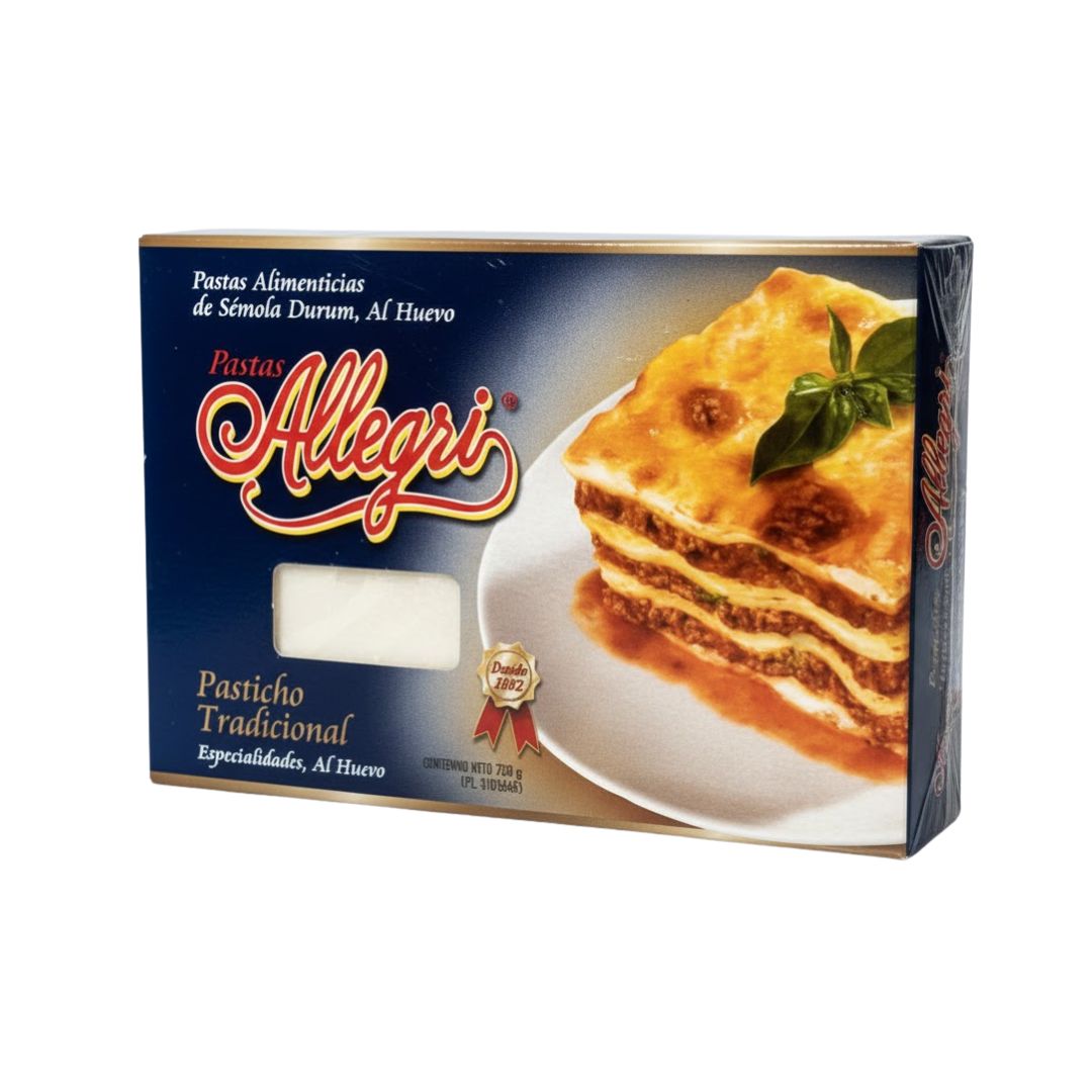 PASTA PARA PASTICHO ALLEGRI 250GR