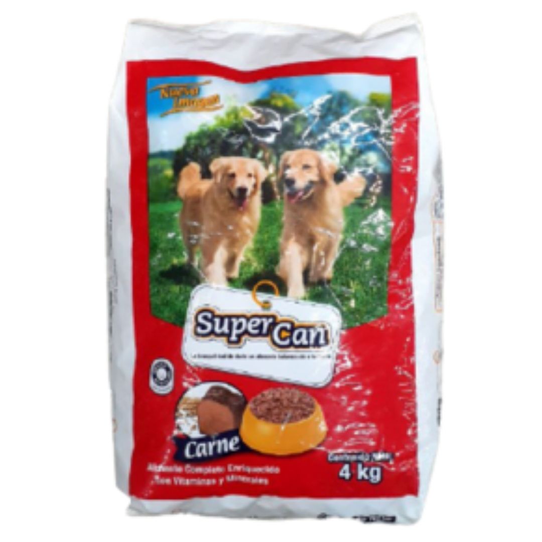 SUPER CAN CARNE HUESO 4KG