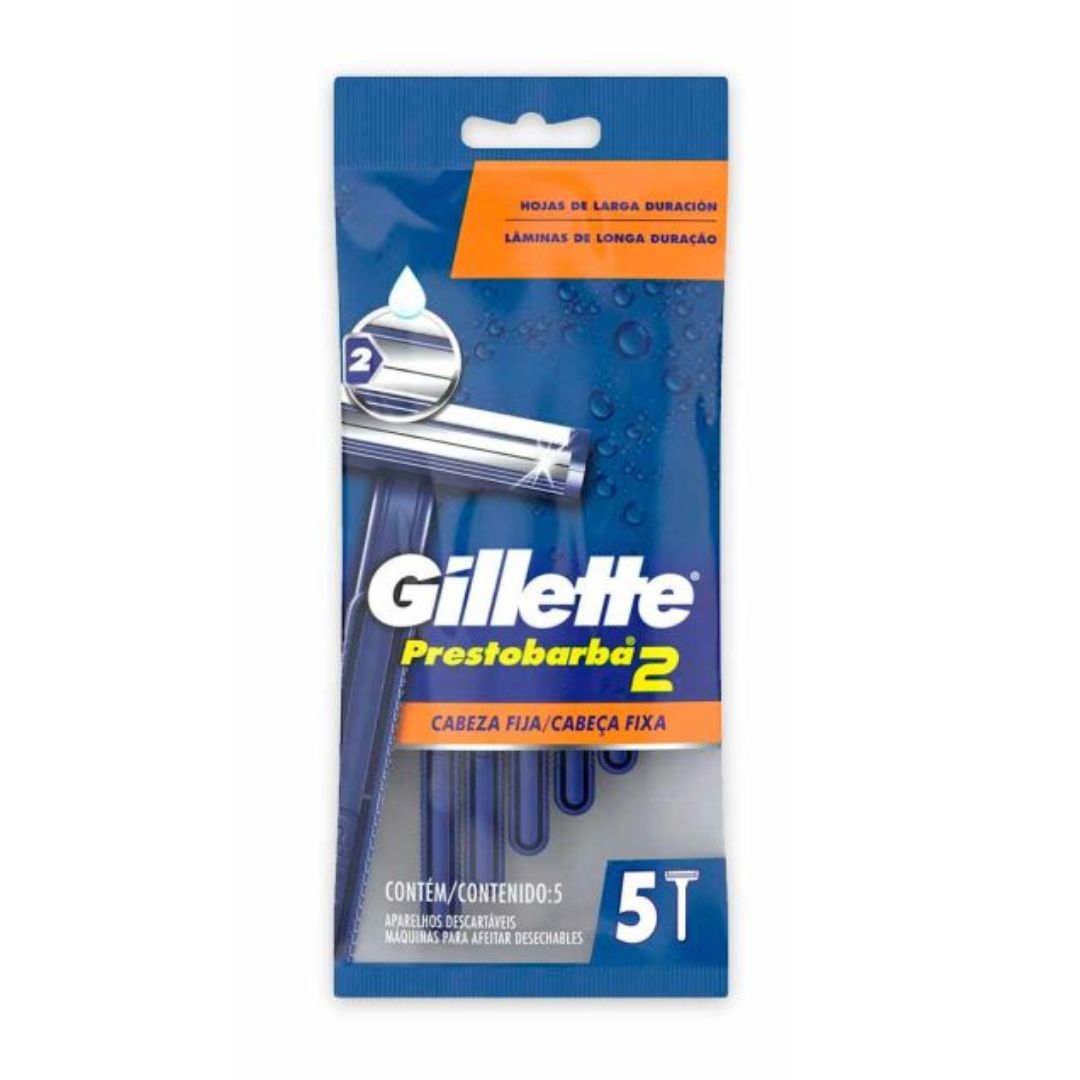 PRESTOBARBA GILLETE 2x5UNDS