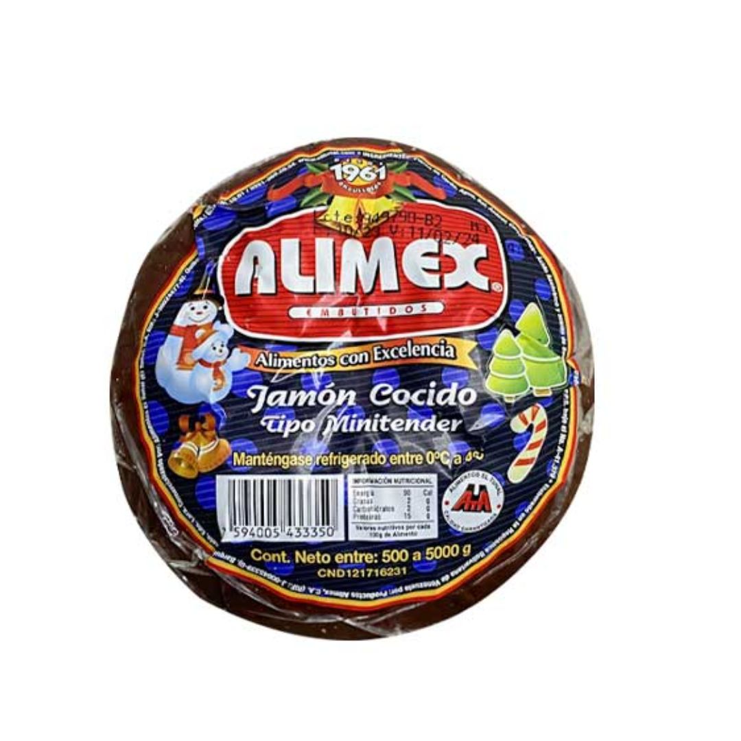 JAMON COCIDO TIPO MINI TENDER ALIMEX 1,200 KG