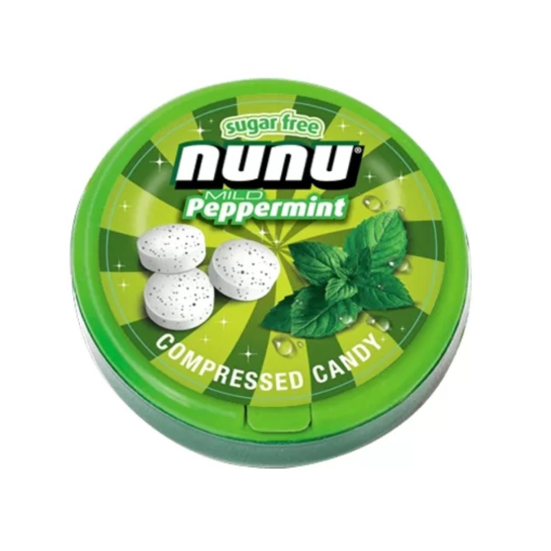 CARAMELO SIN AZUCAR MENTA SUAVE NUNU 12GR