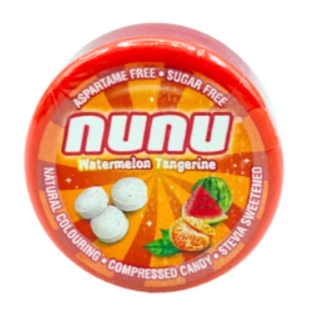 CARAMELO SIN A PATILLA Y MANDARINA NUNU 12GR
