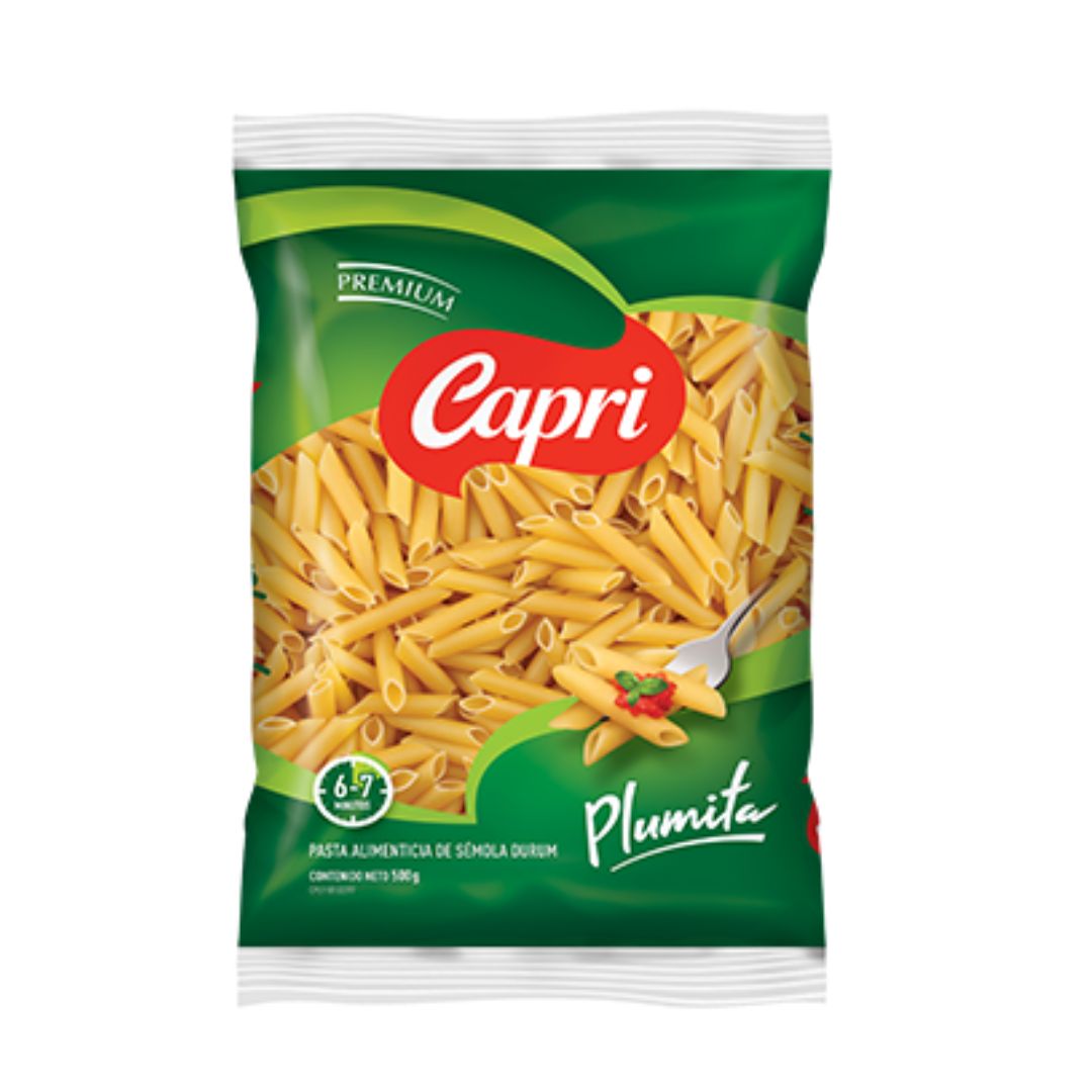 PASTA CAPRI PREMIUM PLUMITA 500 GR