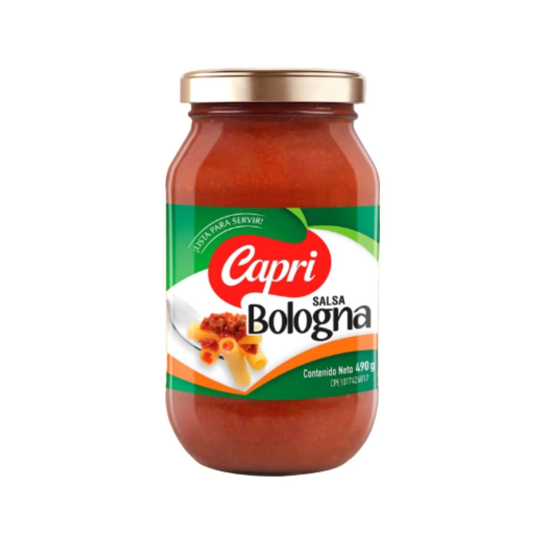 SALSA PARA PASTA BOLOGNA CAPRI 490 GR