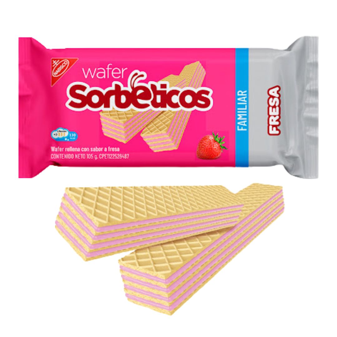 GALLETA SORBETICO FRESA 25GR 1X4UND