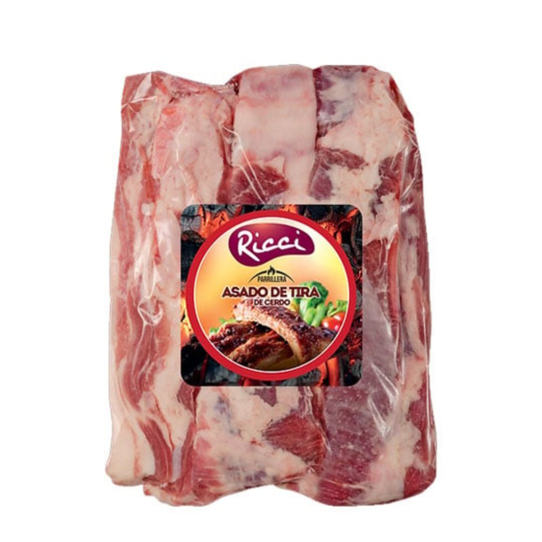 ASADO DE TIRA DE CERDO RICCI  850 GR