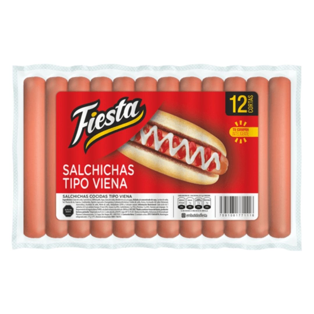 SALCHICHA TIPO VIENA FIESTA CORTA