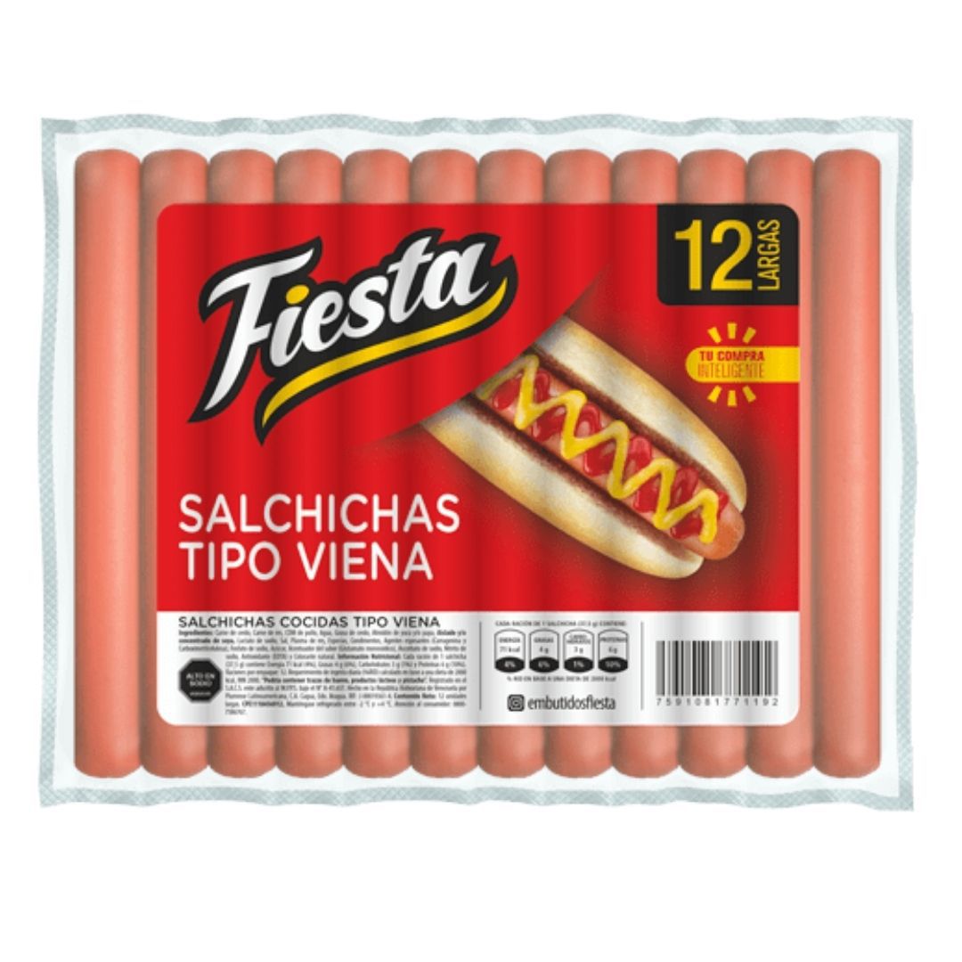 SALCHICHA TIPO VIENA FIESTA LARGA