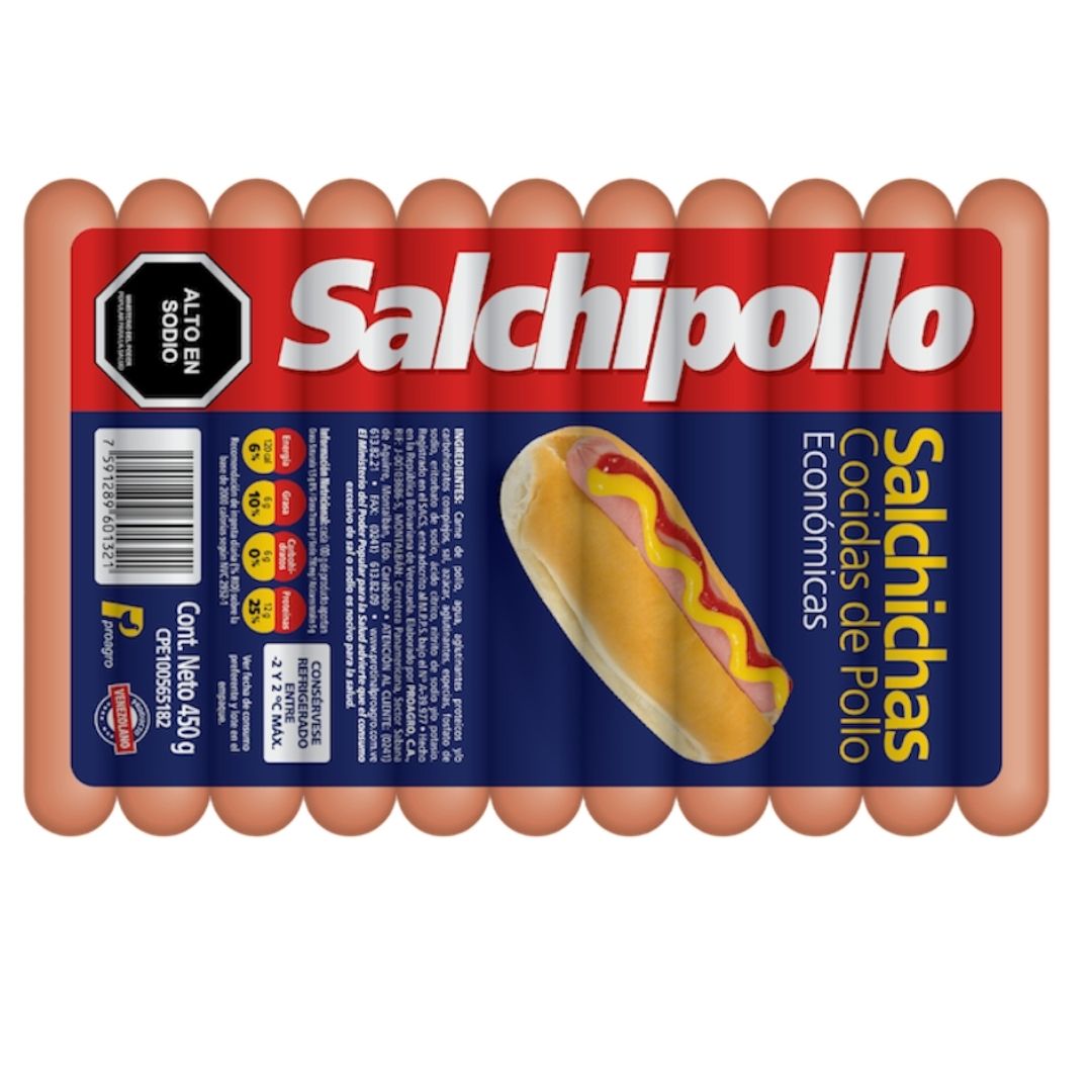 SALCHIPOLLO DEL CORRAL 450GR