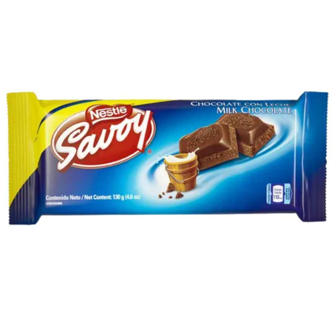 CHOCOLATE SAVOY CON LECHE 130GR
