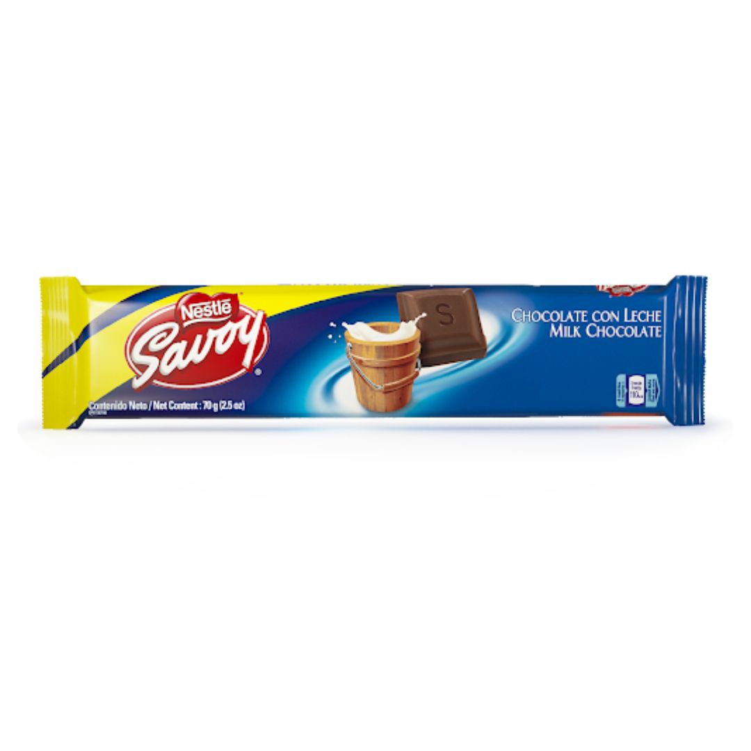 CHOCOLATE SAVOY CON LECHE 70 GR