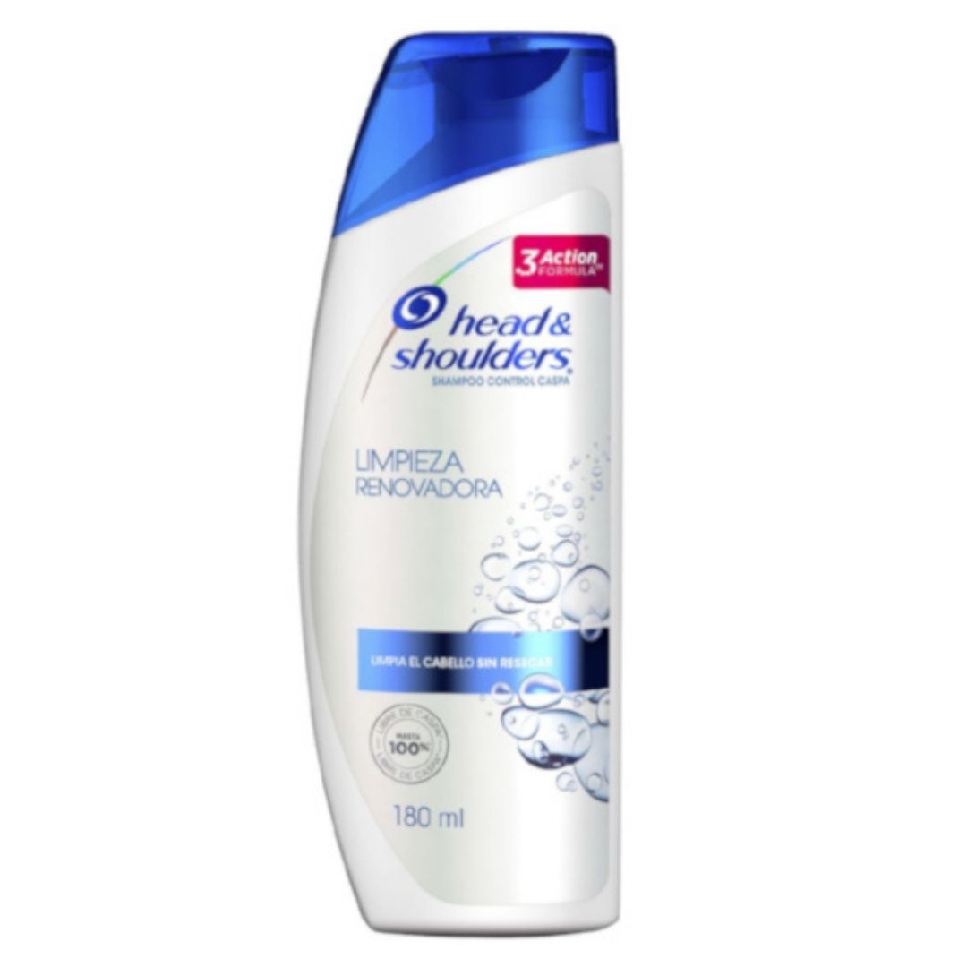 SHAMPOO H&S LIMPIEZA RENOVA 180 ML