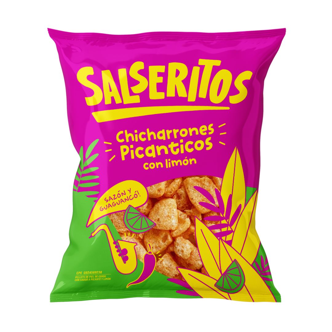 CHICHARRON PICANTE CON LIMON SALSERITOS 20GR