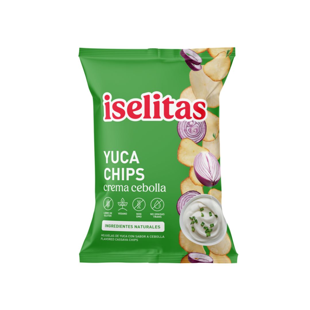 YUCA CHIPS CREMA Y CEBOLLA 180GR