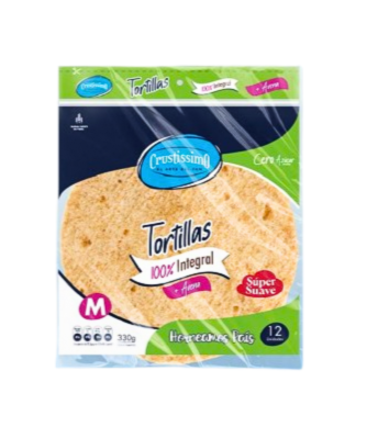 TORTILLA 100% INTEGRAL CRUSTISSIMO 330GR