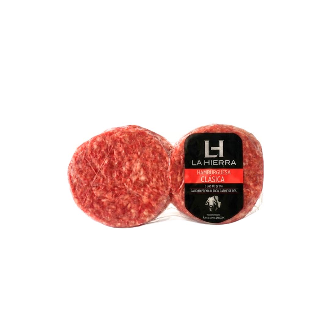 HAMBURGUESA CLASICA LA HIERRA 4UNx115GR C/U