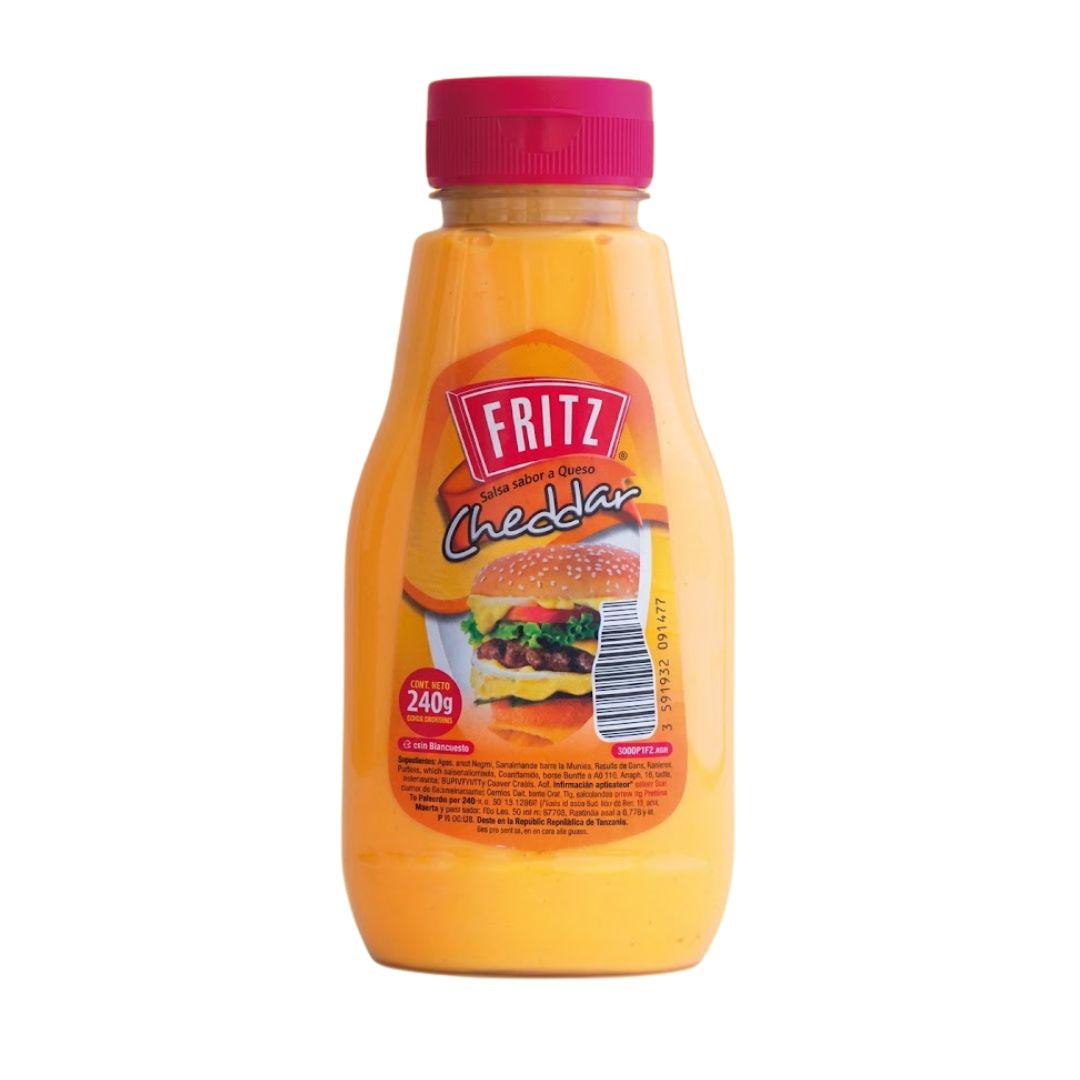 SALSA FRITZ SABOR A QUESO CHEDDAR 240GR