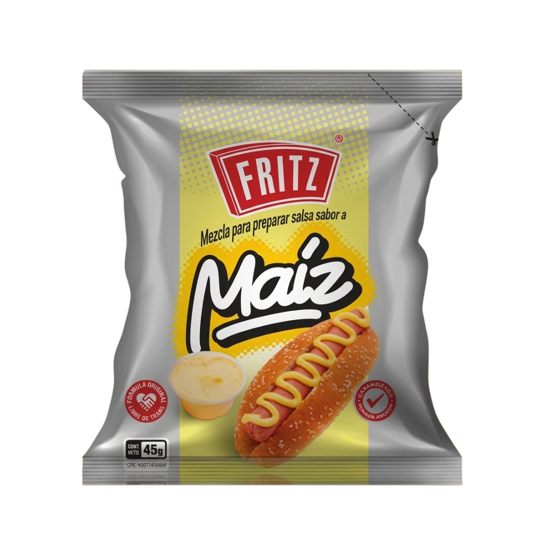 MEZCLA PARA SALSA FRITZ SABOR A MAIZ 45GR