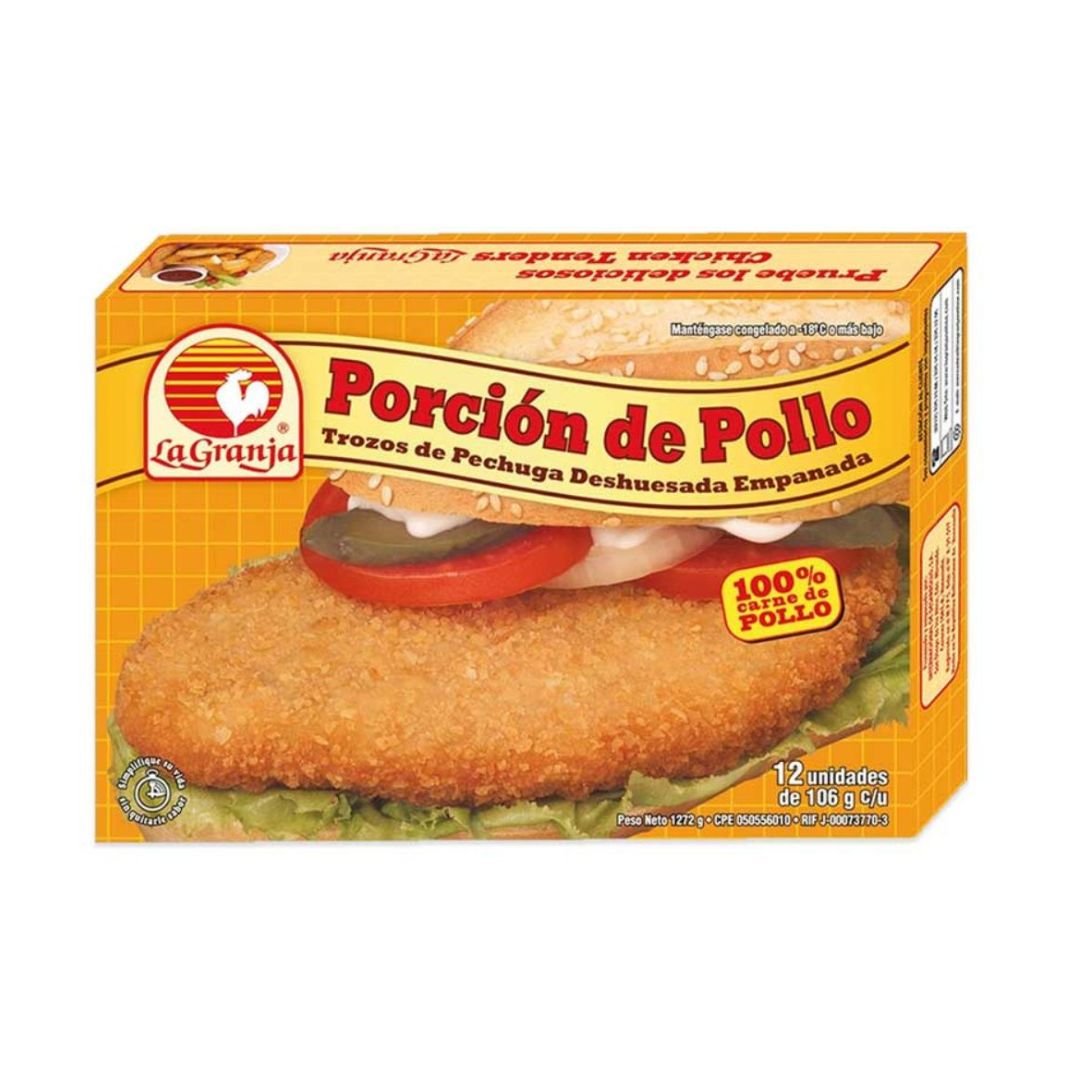MILANESA DE POLLO LA GRANJA EMPANADO FAMILIAR 1,272KG