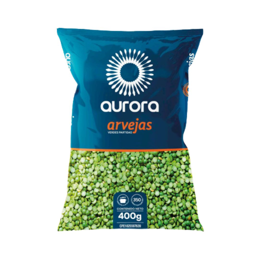 ARVEJAS VERDES PARTIDAS AURORA 400GR