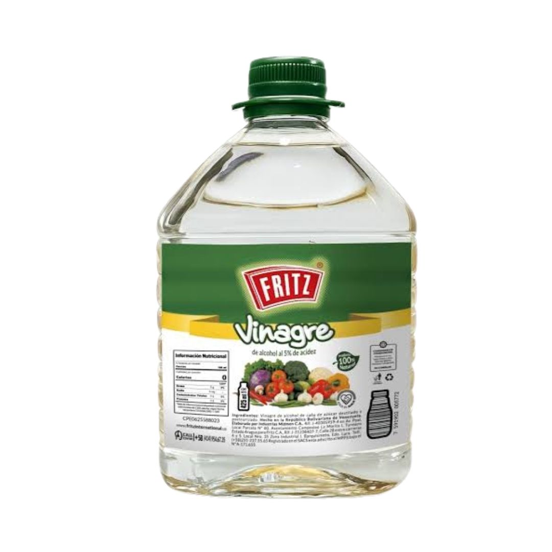 VINAGRE FRITZ DE ALCOHOL 5% ACIDEZ 3,785LT