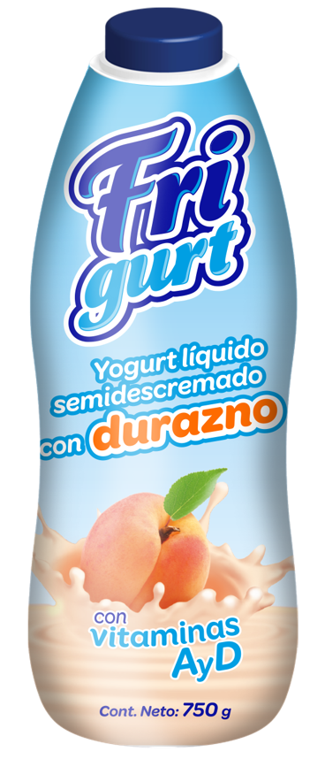 YOGUR LIQUIDO FRIGURT DURAZNO 750GR
