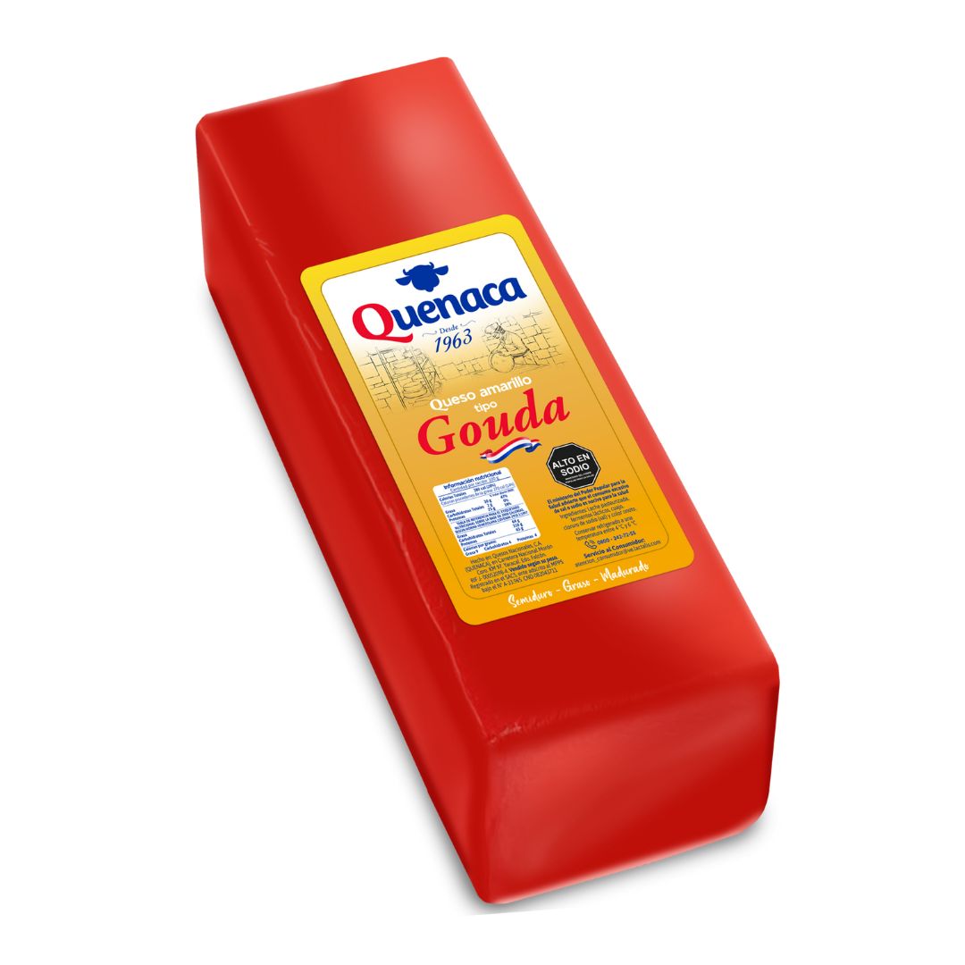 QUESO AMARILLO GOUDA QUENACA PIEZA DE 2.7KG