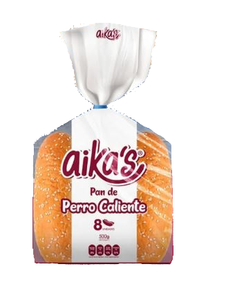 PAN DE PERRO CALIENTE AIKAS 500GR