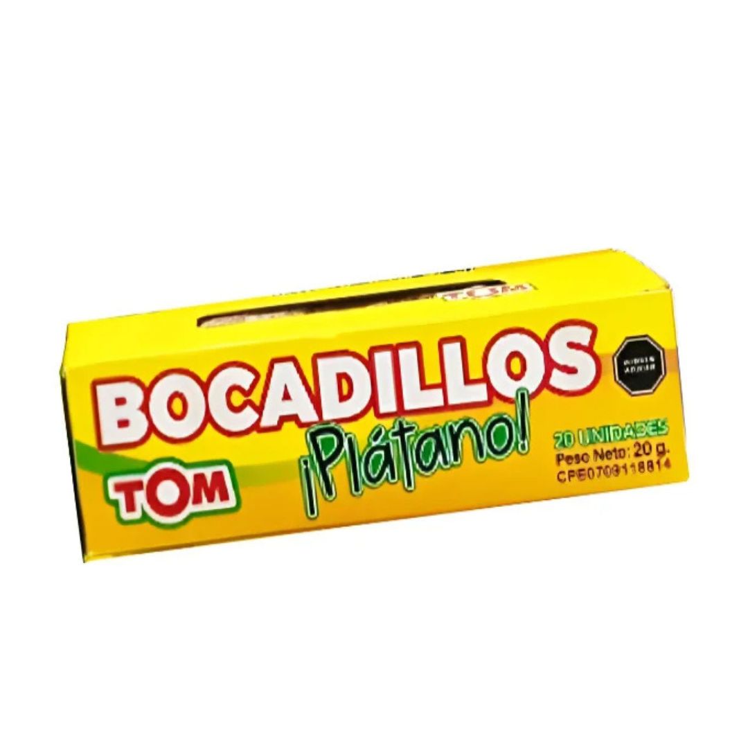 DISPLAY BOCADILLOS PLATANO TOM 20 UNDS