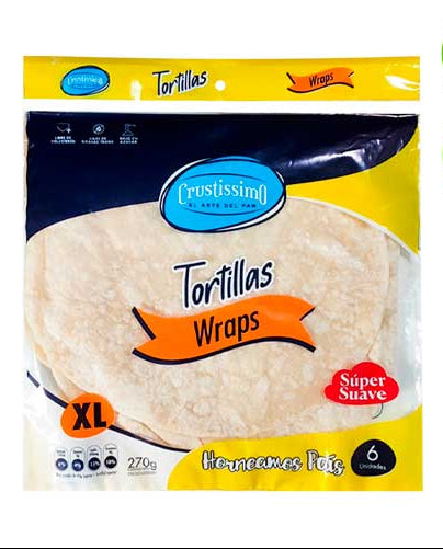 TORTILLA WRAPS XL CRUSTISSIMO 270GR